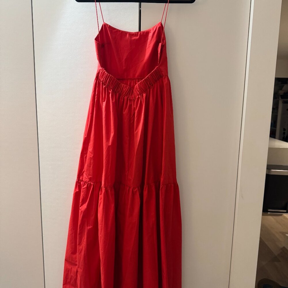 Solid Backless Long Dress - image 4